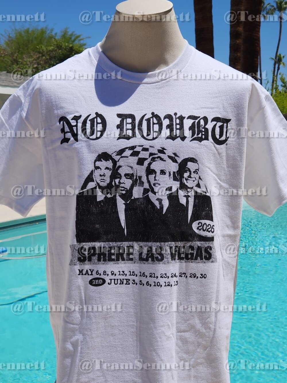 No Doubt Sphere Shirt // White Short Sleeve // Las Vegas Residency 2026